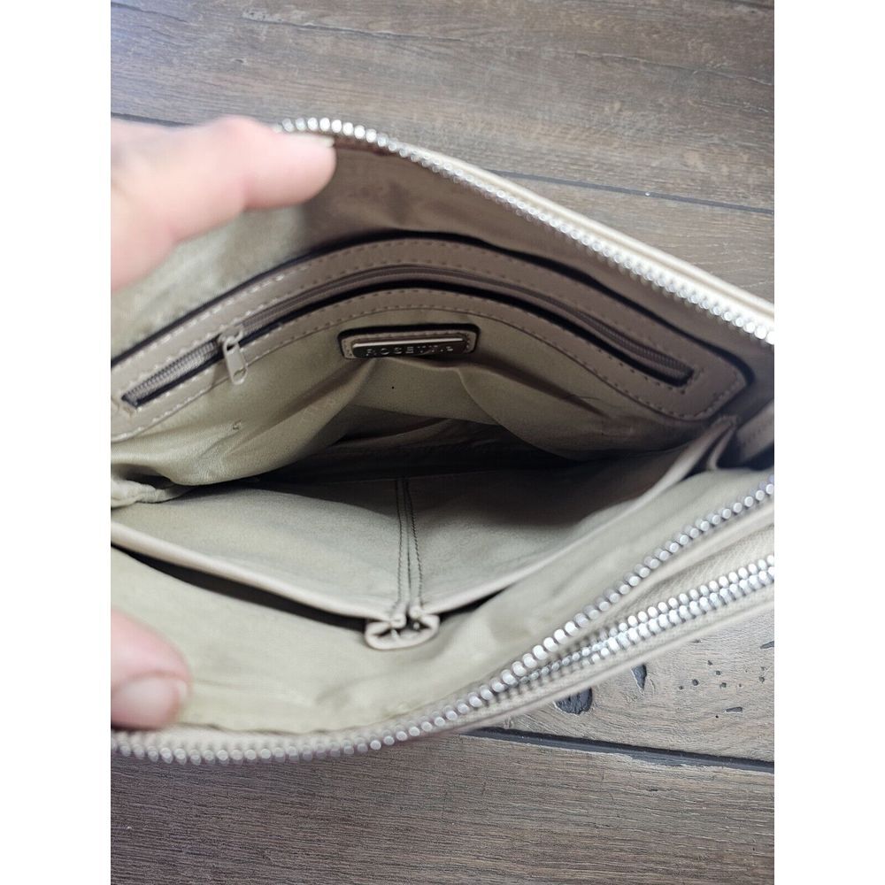 Rosetti Beige Purse Crossbody Shoulder Bag Adjustable Strap VG Multi Pocket - Picture 8 of 16